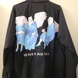 Ripndip Men's Size Large Heaven and Hell Military Utility Jacket Nermal Angels.